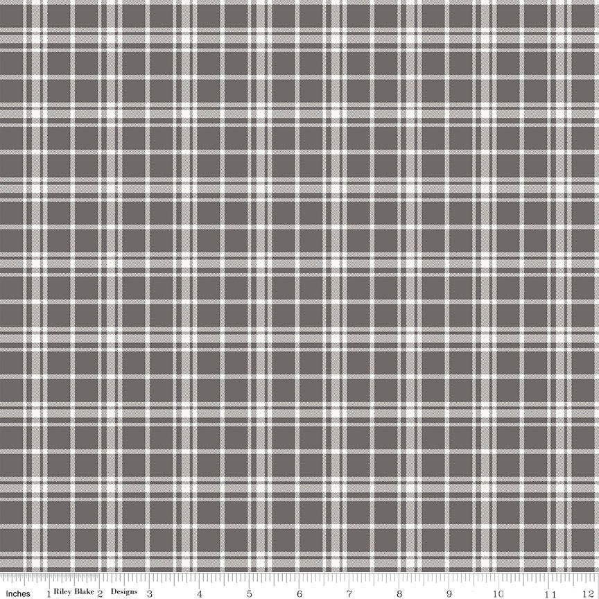 Into The Woods Plaid Gray by Lori Whitlock for Riley Blake Designs