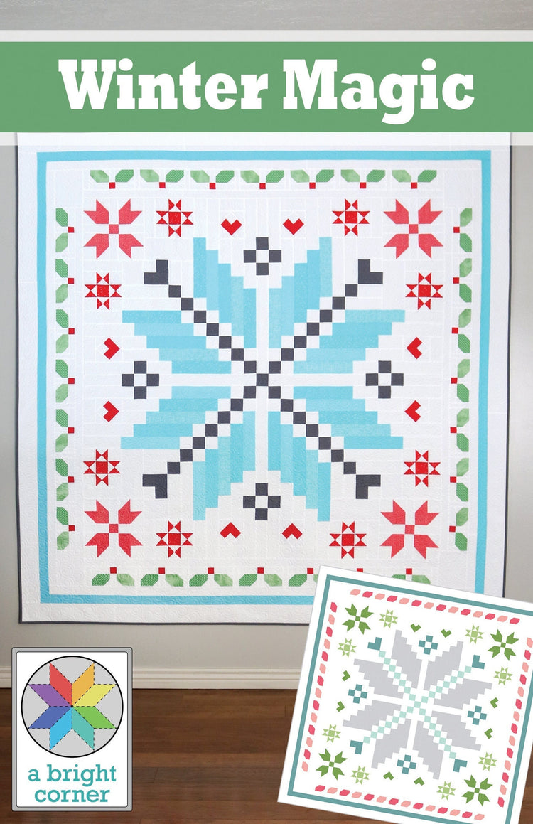 Winter Magic Quilt Pattern by Andy Knowlton of A Bright Corner