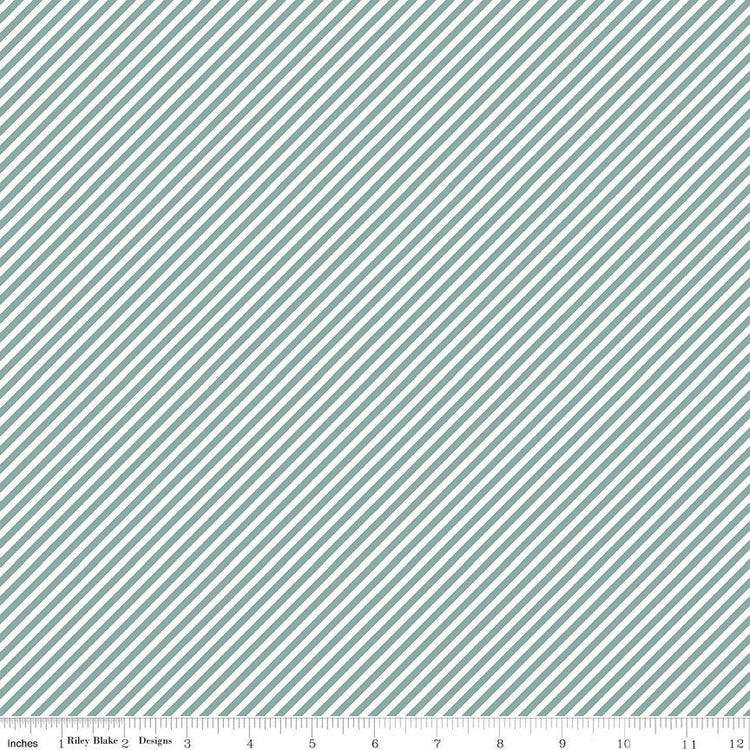 Daybreak Stripes Blue by Fran Gulick of Cotton and Joy for Riley Blake Designs
