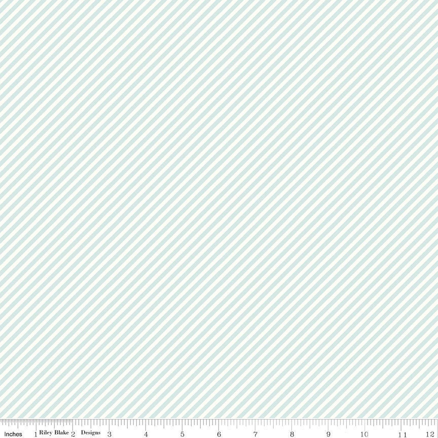 Daybreak Stripes Mist by Fran Gulick of Cotton and Joy for Riley Blake Designs