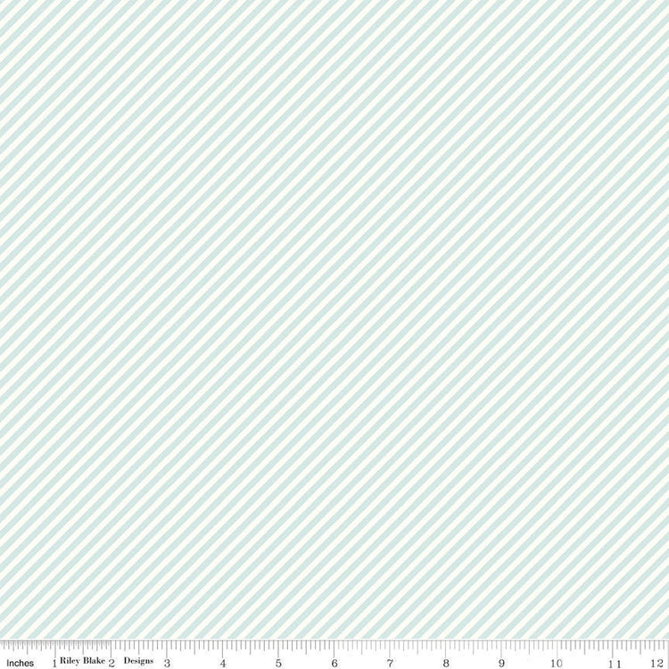 Daybreak Stripes Mist by Fran Gulick of Cotton and Joy for Riley Blake Designs