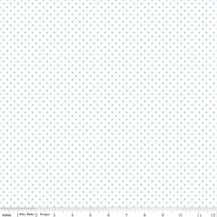 Swiss Dot On White Scuba by Riley Blake Designs