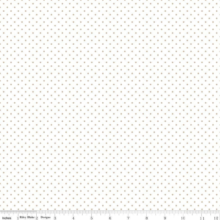 Swiss Dot On White Beach by Riley Blake Designs