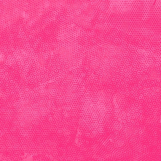 Dimples Scorching Pink by Gail Kessler for Andover Fabrics
