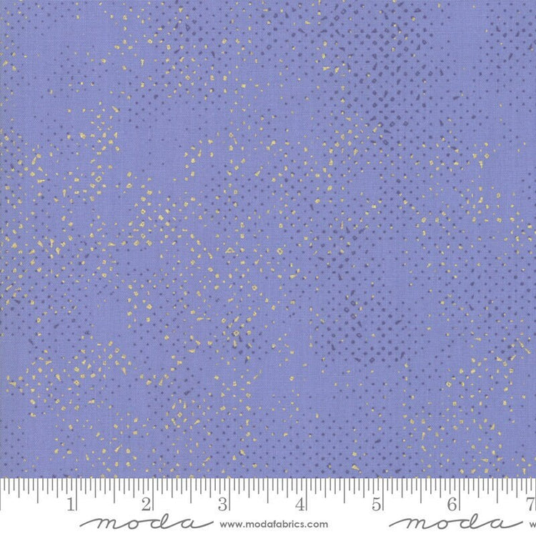 Spotted Metallic Steel Blue by Zen Chic for Moda Fabrics (1660 126M)
