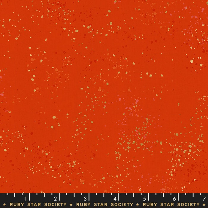 Speckled Metallic Warm Red