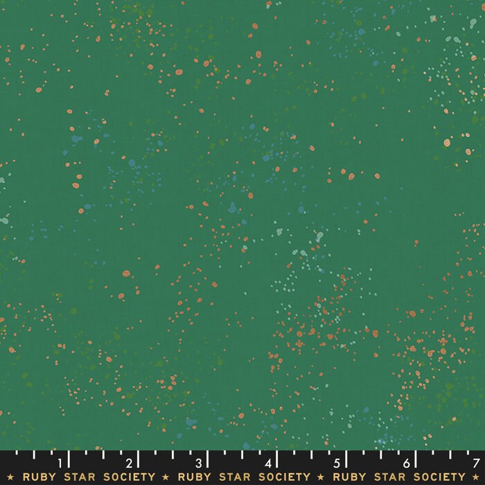 Speckled Metallic Emerald Green