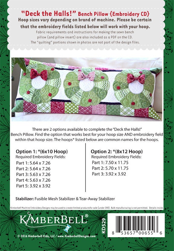 Deck the Halls Bench Pillow