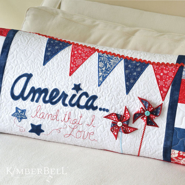 America, Land That I Love Bench Pillow