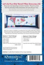 Let's Go Fly A Kite Bench Pillow