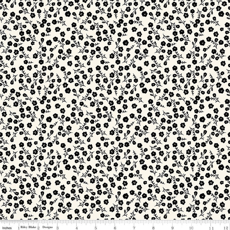 Fluer Noire Fancy Small Floral Cream