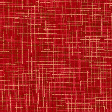 Quilter's Linen Metallic Crimson