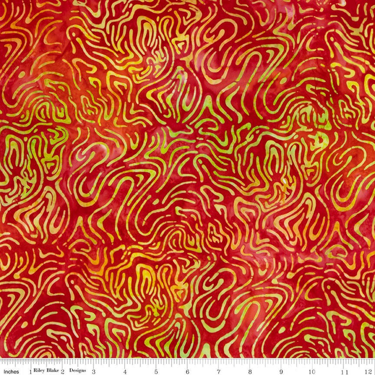 Expressions Batiks Tjaps Red Multi