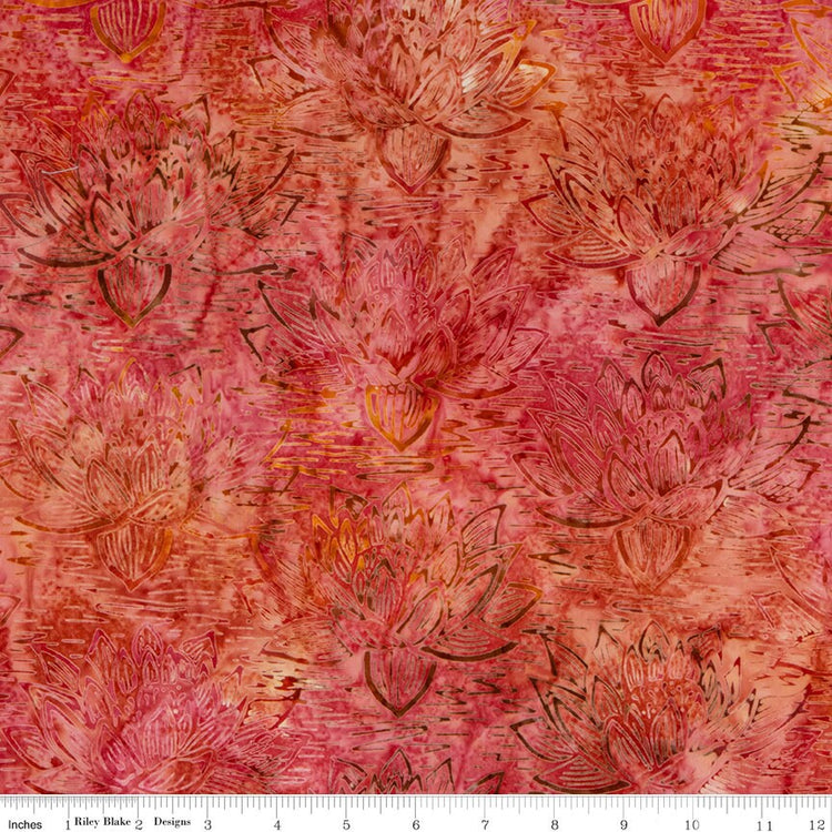 Expressions Batiks Tjaps Dark Coral