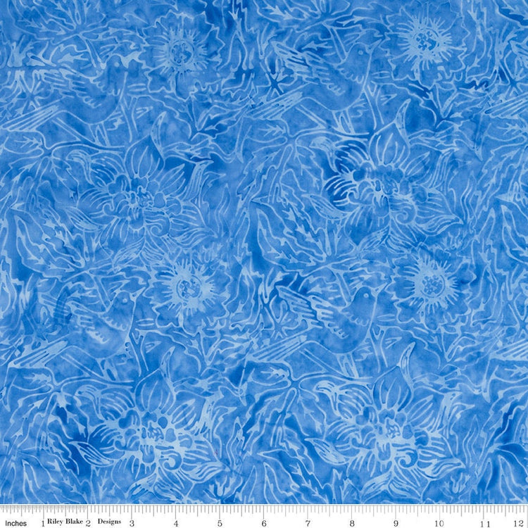 Expressions Batiks Tjaps Zenith Blue