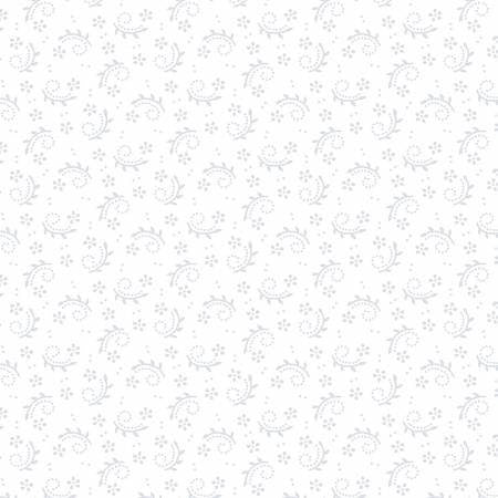 White on White Daisy and Vines