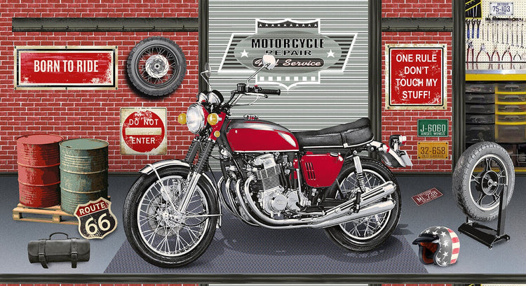 My Tools My Rules Brick Motorcycle and Garage Panel