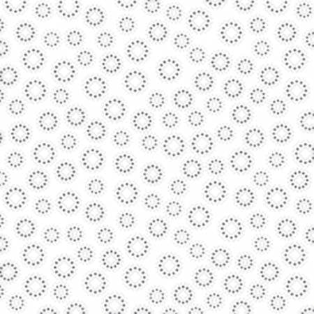 White on White Dotted Circles