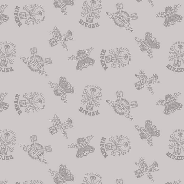 My Tools My Rules Gray Tonal Print