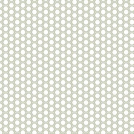 Vintage Flora Honeycomb Green