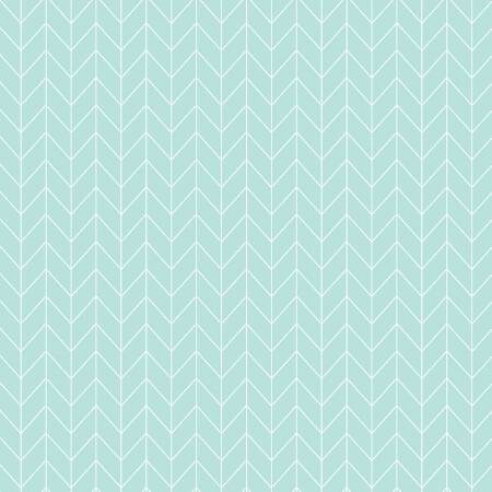 Vintage Flora Chevron Aqua