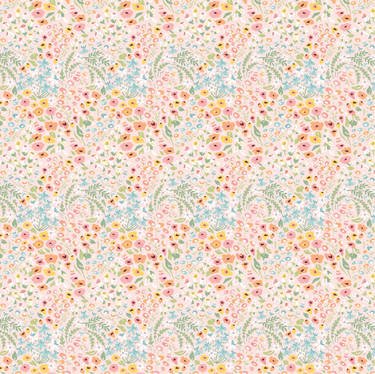 Hollyhock Lane So Dear Pink by Sheri McCulley for Poppie Cotton - HL23814