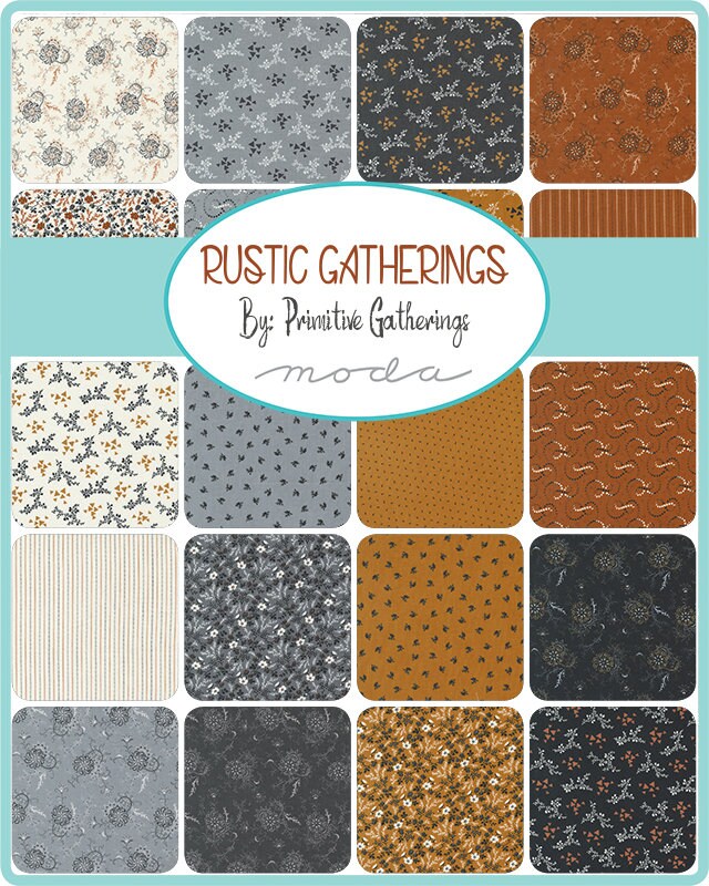 Rustic Gatherings Mini Charms by Primitive Gatherings for Moda Fabrics - 49200MC