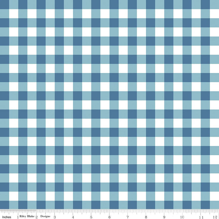 Simply Country Gingham Denim by Tasha Noel for Riley Blake Designs - C13413-DENIM