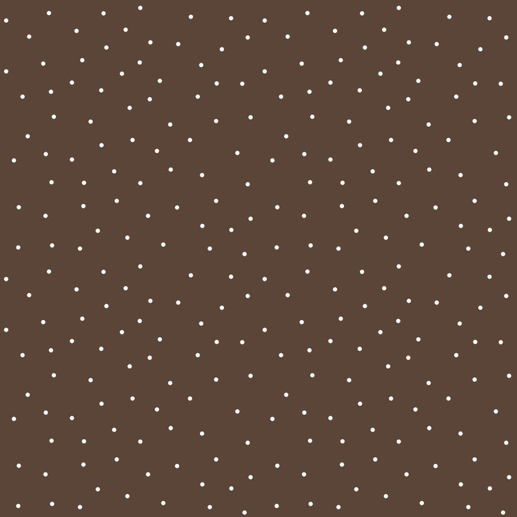 Tiny Dots Brown with White by Kim Christopherson of Kimberbell Designs for Maywood Studios - MAS8210-A