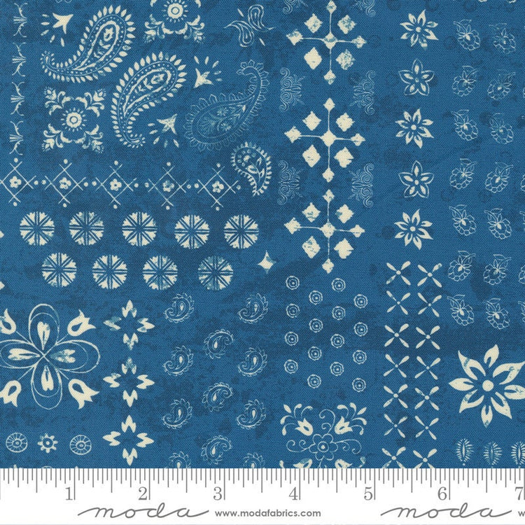 Cadence Bandana Indigo by Crystal Manning for Moda Fabrics - 11914 20