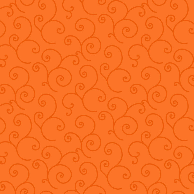 Scroll Tone on Tone Orange by Kim Christopherson of Kimberbell Designs for Maywood Studios - MAS8243-O2