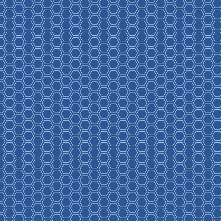 Honeycomb Blue by Kim Christopherson of Kimberbell Designs for Maywood Studios - MAS8256-B