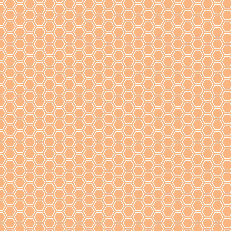 Honeycomb Orange by Kim Christopherson of Kimberbell Designs for Maywood Studios - MAS8256-O