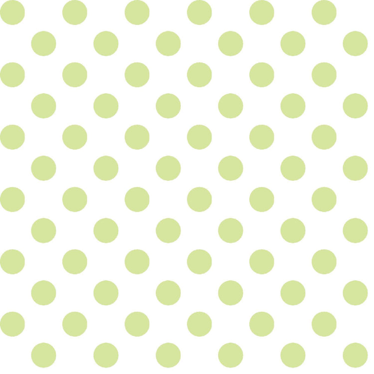 Dots Pale Green Dots on White by Kim Christopherson of Kimberbell Designs for Maywood Studios - MAS8216-G2
