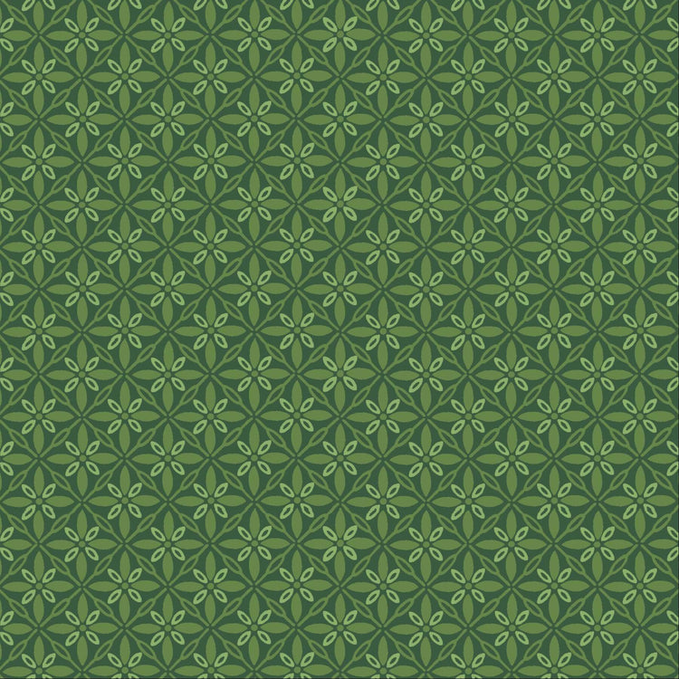 Tufted Dark Green by Kim Christopherson of Kimberbell Designs for Maywood Studios - MAS9396-G2
