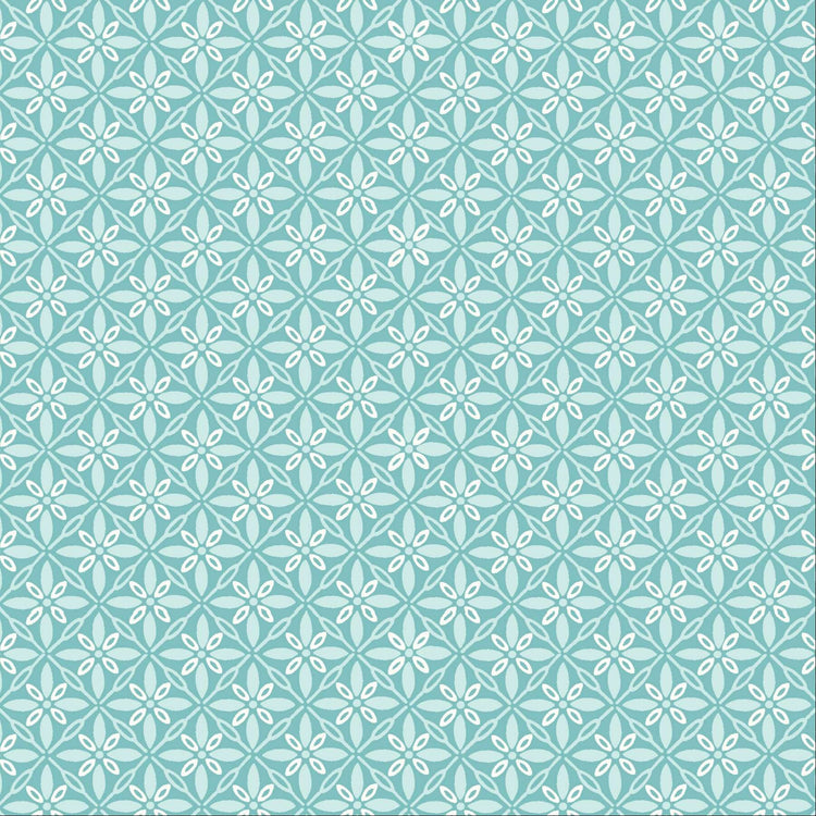 Tufted Aqua by Kim Christopherson of Kimberbell Designs for Maywood Studios - MAS9396-Q