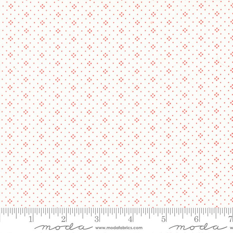 Eyelet Basic Dot Ivory Cherry by Fig Tree & Co for Moda Fabrics - 20488 85