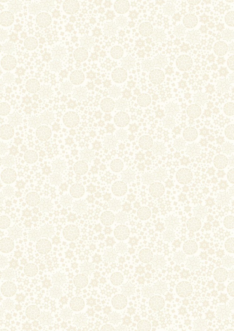 Tiny Tonals Sea Holly Floral Cream on Cream by Lewis & Irene - TT13-2
