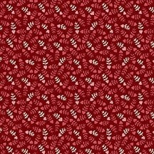Valentine Wishes Tiny Vine and Hearts Red by Stacy West of Buttermilk Basin for Henry Glass & Co - 1024-88