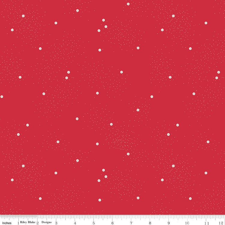Dainty Daisy Riley Red by Beverly McCullough for Riley Blake Designs - C665-RILEYRED