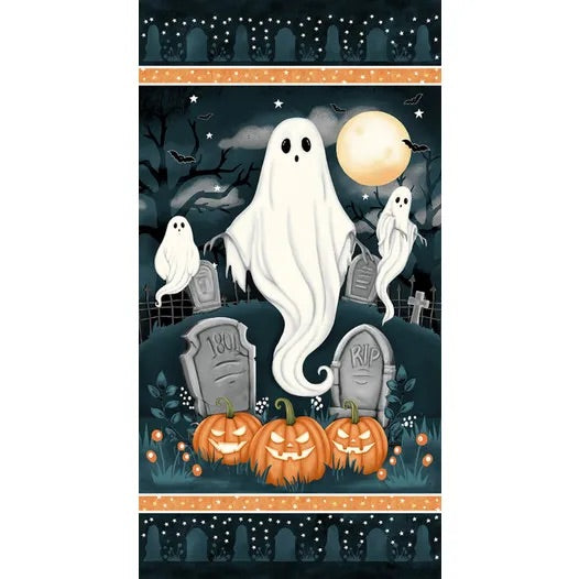 Ghosts In The Graveyard by Shelly Comiskey for Henry Glass Fabrics