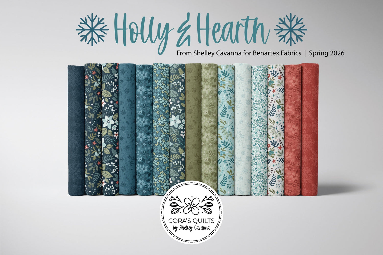 Holly & Hearth by Shelley Cavanna for Benartex Fabrics
