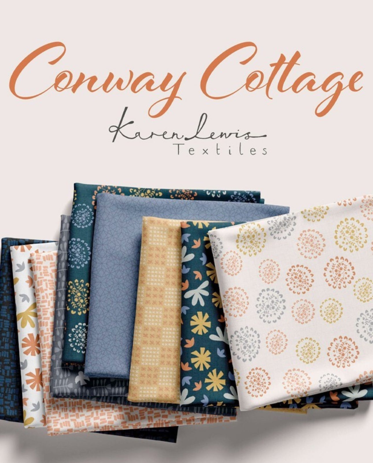 Conway Cottage by Karen Lewis Textiles for Andover Fabrics