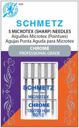 Schmetz Chrome Microtex (Sharp) Needles 80/12 5 pc