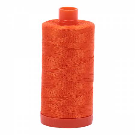Mako Cotton Thread Solid 50wt 1422yds Neon Orange 1104