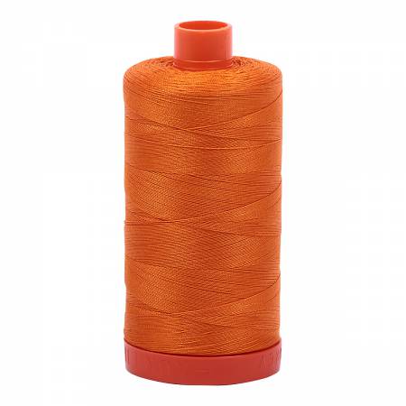 Mako Cotton Thread Solid 50wt 1422yds Bright Orange 1133