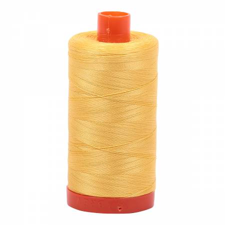 Mako Cotton Thread Solid 50wt 1422yds Pale Yellow 1135