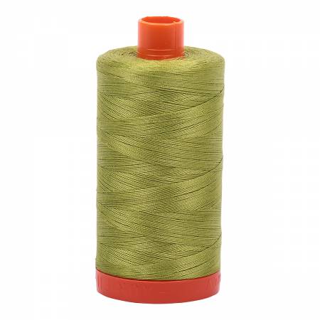 Mako Cotton Thread Solid 50wt 1422yds Light Leaf Green 1147