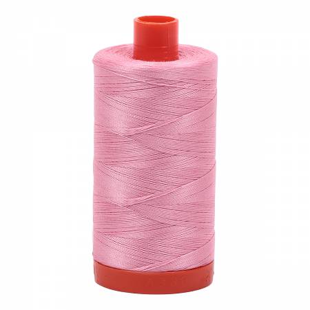 Mako Cotton Thread Solid 50wt 1422yds Bright Pink 2425