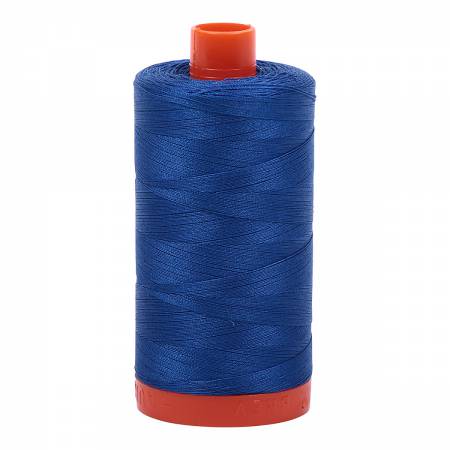 Mako Cotton Thread Solid 50wt 1422yds Medium Blue 2735